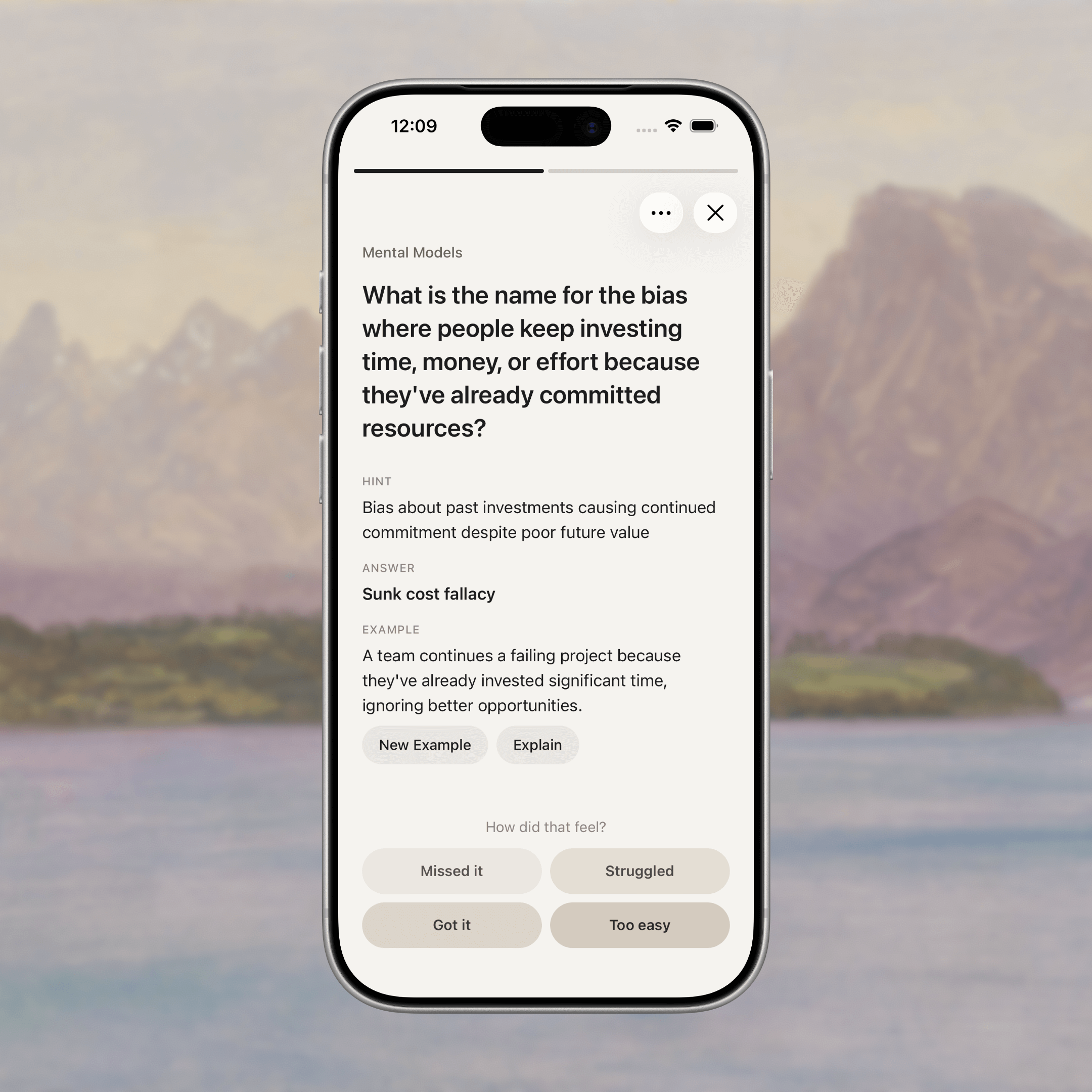 Always challenged, never plateaued